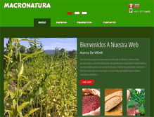 Tablet Screenshot of macronatura.com